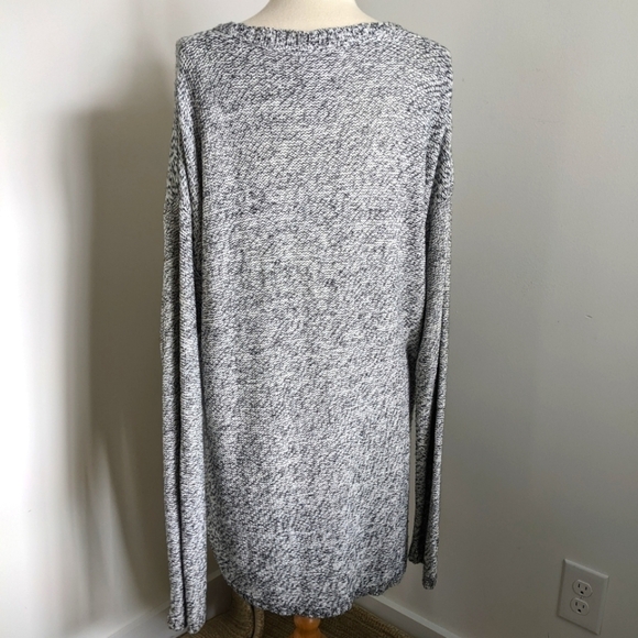 PHILOSOPHY Long Line Heathered Grey Sweater Tunic Length XXL - Picture 7 of 11